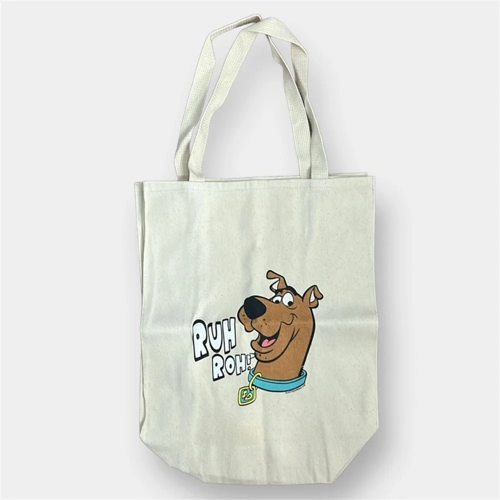 Scooby-Doo Ruh Roh Grocery Travel Reusable Canvas All-Purpose Tote Bag New